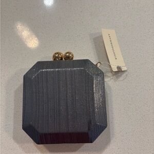 Anthropologie Mini Metallic Clutch